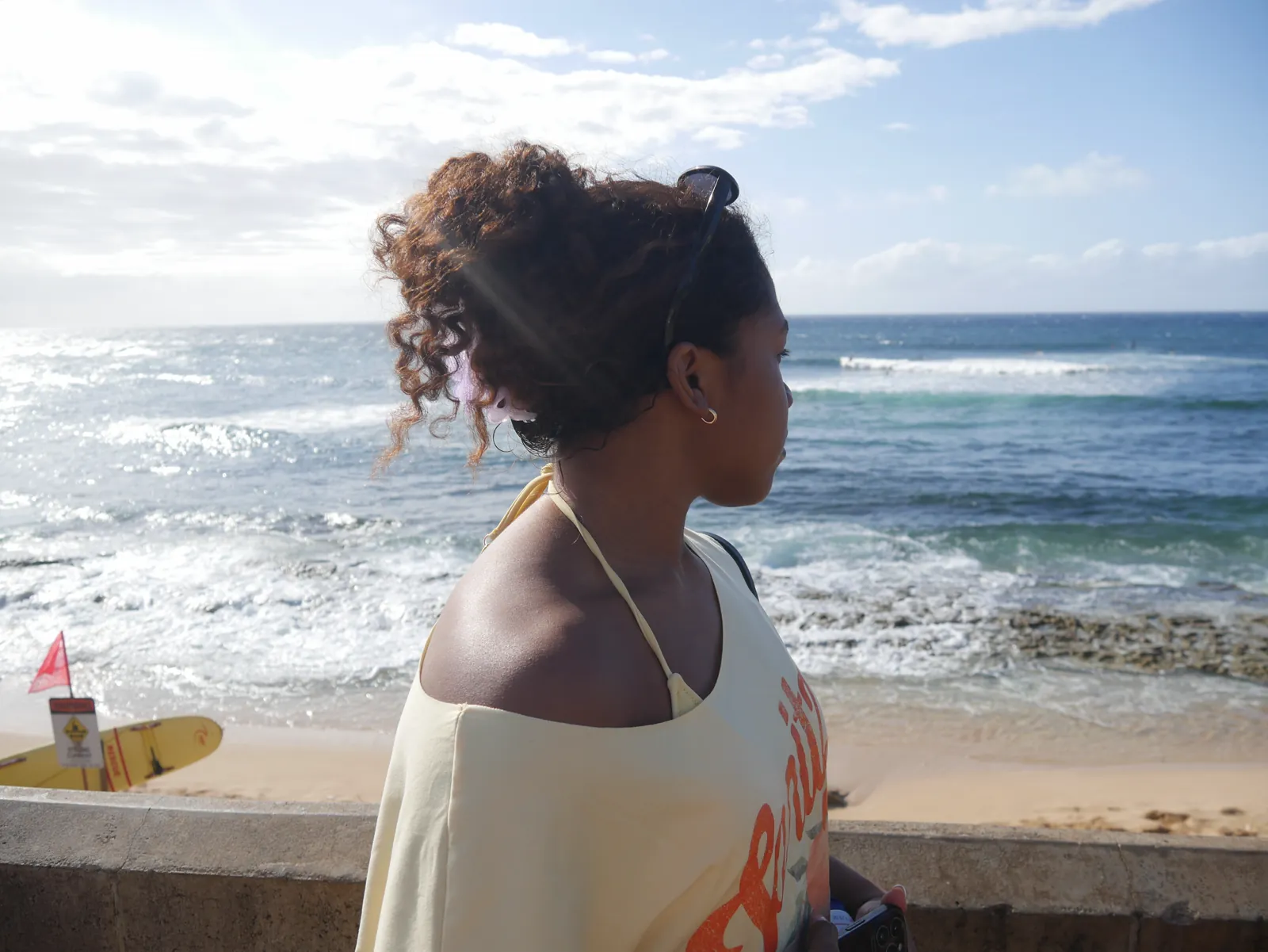 Lifestyle portrait beside the ocean